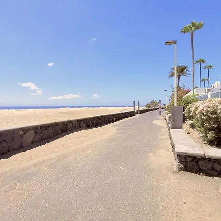Palmas A Lado De Dunas De Maspalomas Feriehus *